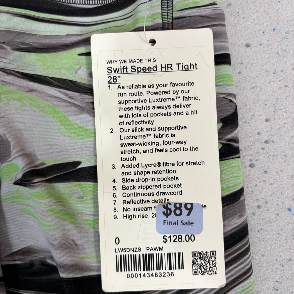 Lululemon Swift Speed HR Tight 28" High Rise Leggings Women's Size 0 NWT - Picture 4 of 8